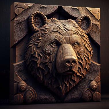 3D model Wojtek bear famous animal (STL)